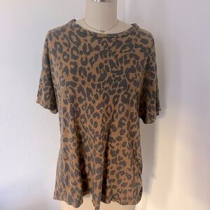 Leopard Print Tee - M